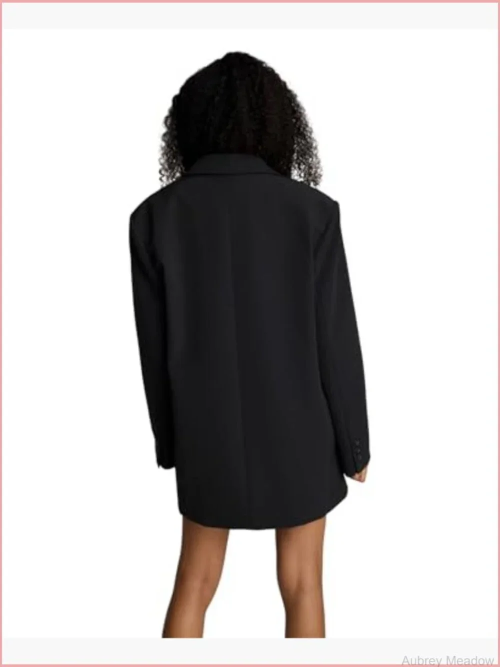 Women's Luxe Twill Boyfriend Blazer with Structured Shoulders